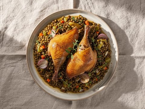 Andeconfit med Puy-linser