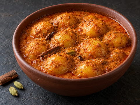 Kashmiri Dum Aloo (curry especiado de patatas baby) Kashmiri Dum Aloo (curry especiado de patatas baby)