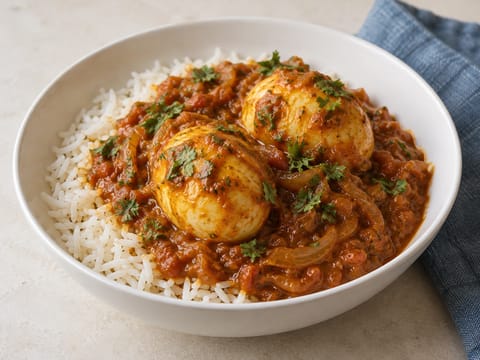 Indian Easter Egg Curry (Uova sode in sugo di pomodoro e cipolla)