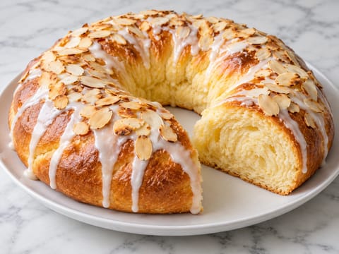 Easter Rosca (ringformat sött bröd med apelsin och vanilj) Easter Rosca (ringformat sött bröd med apelsin och vanilj)