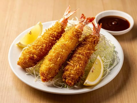 Ebi Fry (japanische, mit Panko panierte frittierte Garnelen)