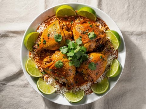 Seco de Pollo (pollo ecuadoriano brasato con birra e pomodoro) Seco de Pollo (pollo ecuadoriano brasato con birra e pomodoro)