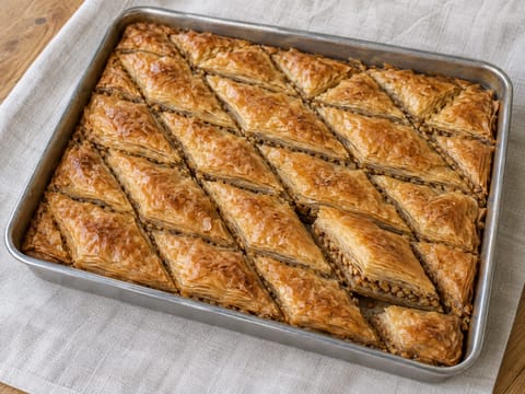 Eid Baklava Tray (filodeg med valnötter och citrussirap) Eid Baklava Tray (filodeg med valnötter och citrussirap)