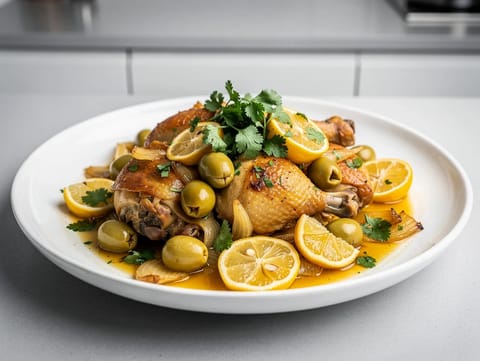 Eid kyckling-tagine med saltad citron och oliver Eid kyckling-tagine med saltad citron och oliver