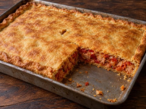 Empanada Gallega de Atún (tourte galicienne au thon) Empanada Gallega de Atún (tourte galicienne au thon)