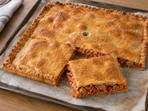 Empanada Gallega (plăcintă sărată galiciană cu ton)