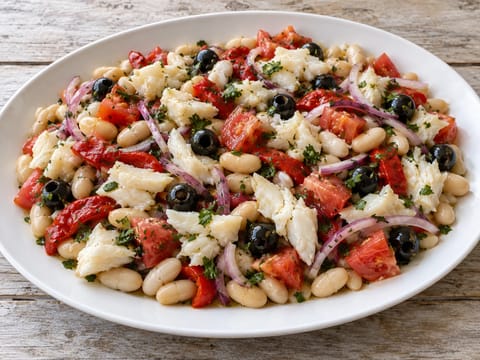 Empedrat (Catalan Salt Cod and White Bean Salad) Empedrat (Catalan Salt Cod and White Bean Salad)