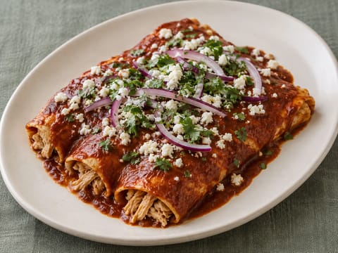 Enchiladas Rojas (röda kycklingenchiladas) Enchiladas Rojas (röda kycklingenchiladas)