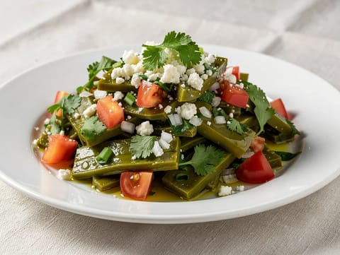 Ensalada de Nopales (salada de palas de cacto) Ensalada de Nopales (salada de palas de cacto)