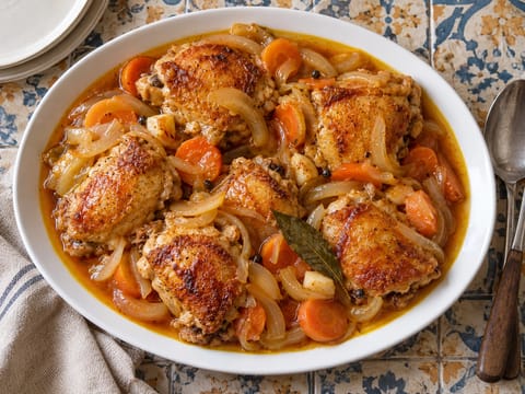 Escabeche de Pollo (kuře v octové marinádě) Escabeche de Pollo (kuře v octové marinádě)
