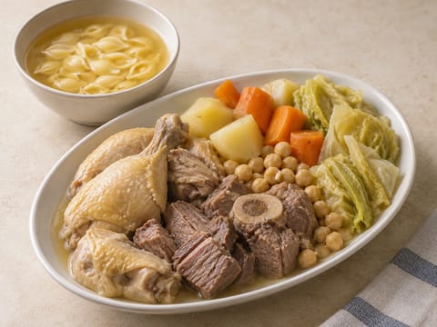 Escudella i Carn d’Olla (kataloński gulasz mięsno-warzywny)