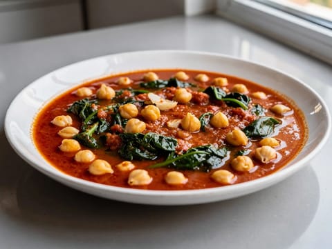 Espinacas con Garbanzos Sevillanas (spinat og kikerter på Sevilla-vis)