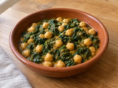 Espinacas con Garbanzos (sevillský špenát s cizrnou) Espinacas con Garbanzos (sevillský špenát s cizrnou)