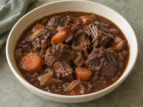 Estofado de Buey (estufado espanhol de vaca com vinho tinto)