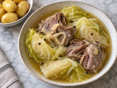 Fårikål (ragoût norvégien de mouton et chou) Fårikål (ragoût norvégien de mouton et chou)