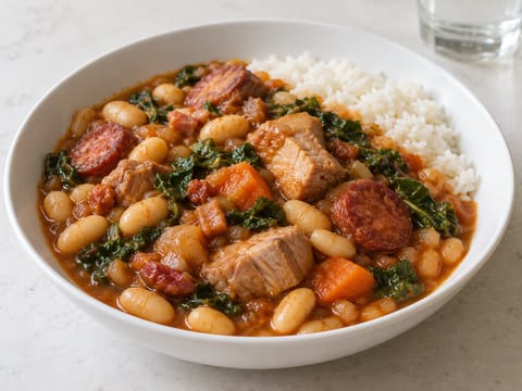 Feijoada à Portuguesa (ensopado português de feijão com porco e chouriço) Feijoada à Portuguesa (ensopado português de feijão com porco e chouriço)