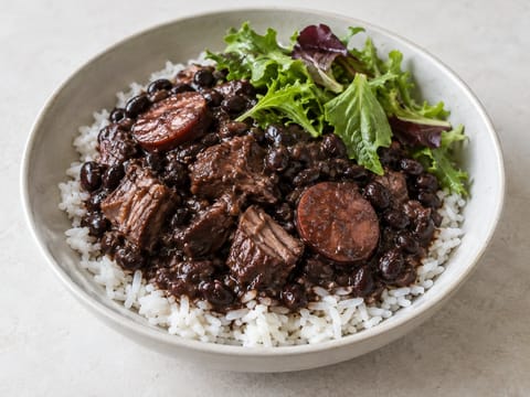 Feijoada (brazilský guláš z černých fazolí a vepřového) Feijoada (brazilský guláš z černých fazolí a vepřového)