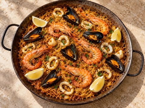 Fideuà Valenciana (Valencian Noodle Paella) Fideuà Valenciana (Valencian Noodle Paella)