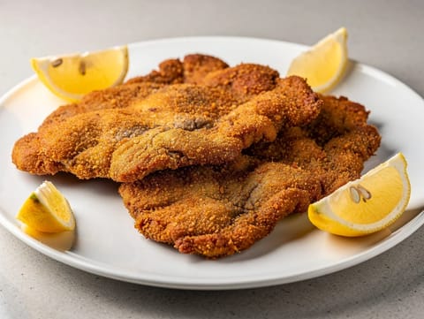 Fiesta Milanesa (sprød paneret oksekødsschnitzel)