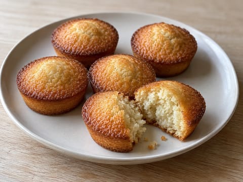 Financiers (prăjituri cu migdale și unt brun)