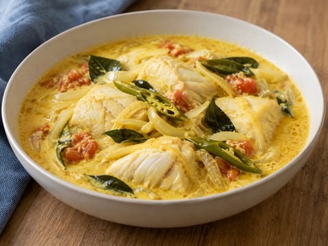 Kerala Fish Moilee (Curry de poisson au lait de coco) Kerala Fish Moilee (Curry de poisson au lait de coco)