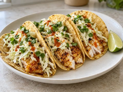 Tacos cu peşte şi salată de varză Tacos cu peşte şi salată de varză