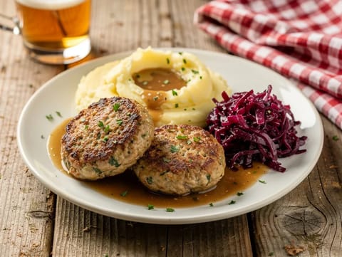 Frikadellen (chiftele germane) Frikadellen (chiftele germane)