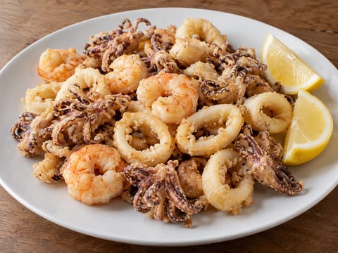 Fritto Misto di Mare (marisco frito misto italiano) Fritto Misto di Mare (marisco frito misto italiano)