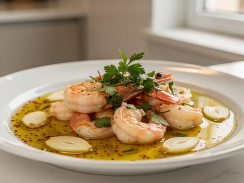 Gambas al Ajillo (hiszpańskie krewetki z czosnkiem)