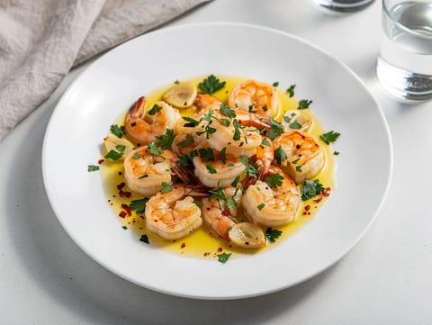 Gambas al Limón (crevettes à l’ail et au citron)
