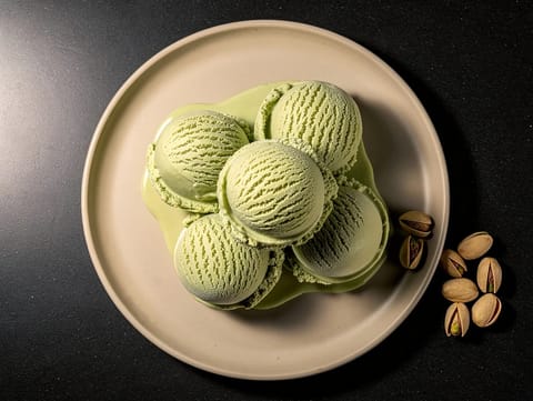 Gelato al Pistacchio (gelato siciliano al pistacchio)
