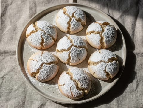 Ghriba (biscuits marocains aux amandes craquelés)