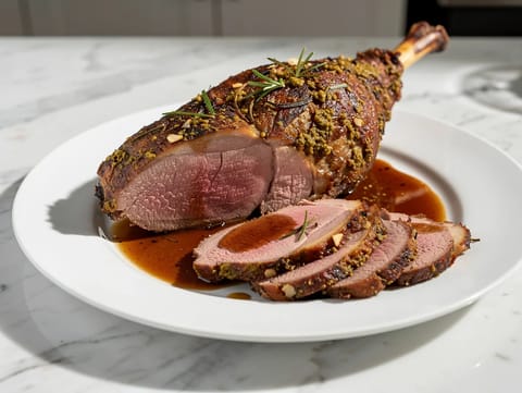 Gigot d’Agneau Pascal (ranskalainen pääsiäisen lampaanpaisti)