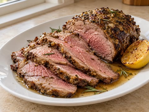 Gigot d’Agneau Rôti à l’Ail Gigot d’Agneau Rôti à l’Ail