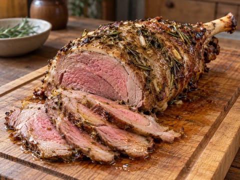 Gigot d’Agneau (Yavaş fırınlanmış kuzu budu) Gigot d’Agneau (Yavaş fırınlanmış kuzu budu)