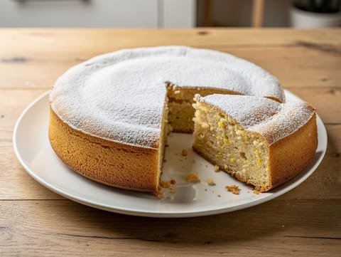 Torta di Mandorle sans gluten (gâteau italien aux amandes)
