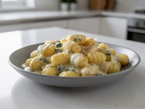 Gnocchi al Gorgonzola (gnocchi z serem pleśniowym)