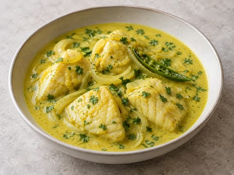 Goan Fish Caldine (jemné kokosové rybí kari)