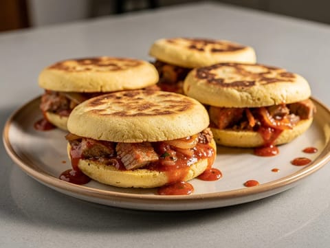 Gorditas de Chicharrón (tortine di mais spesse ripiene) Gorditas de Chicharrón (tortine di mais spesse ripiene)