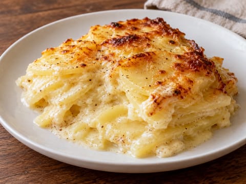Gratin Dauphinois Traditionnel (cremiges Kartoffelgratin) Gratin Dauphinois Traditionnel (cremiges Kartoffelgratin)