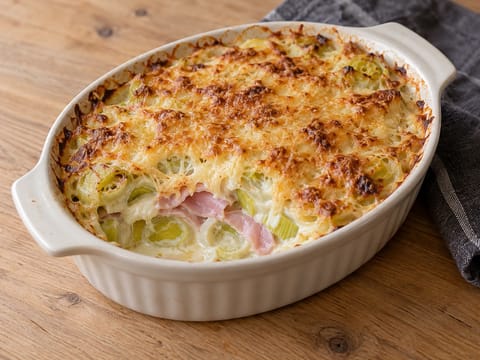 Gratin van Prei en Ham (purjo-kinkkugratiini) Gratin van Prei en Ham (purjo-kinkkugratiini)