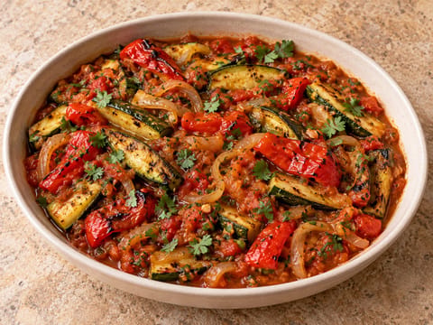 Cataplana de legumes grelhados (ensopado à algarvia) Cataplana de legumes grelhados (ensopado à algarvia)