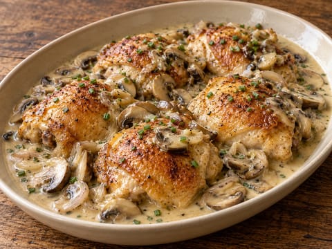 Hähnchen in Rieslingsoße (pollo brasato al Riesling) Hähnchen in Rieslingsoße (pollo brasato al Riesling)