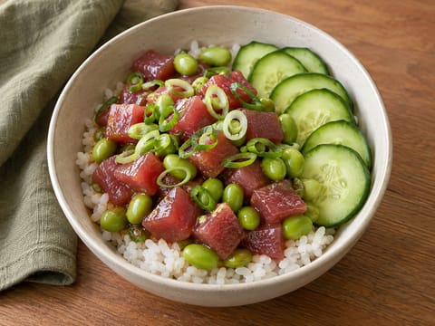 Poke bowl ad alto contenuto proteico