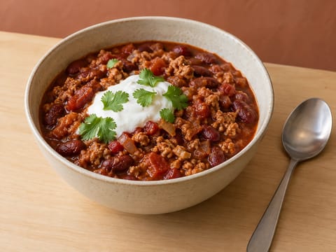 Proteinrig kalkunchili-bowl Proteinrig kalkunchili-bowl