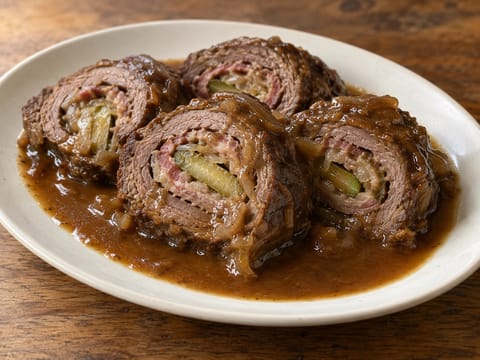 Beef Rouladen (Alman usulü içli dana ruloları)