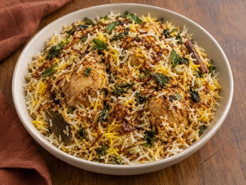 Hyderabadi Chicken Dum Biryani