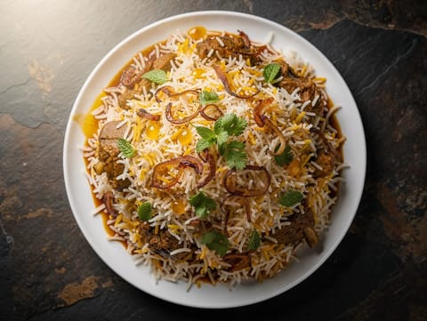 Hyderabadi-Style Lamb Biryani Hyderabadi-Style Lamb Biryani