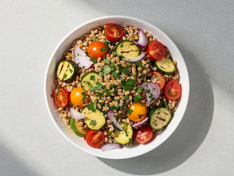 Insalata di Farro con Verdure (Italian Farro Salad with Roasted Vegetables) Insalata di Farro con Verdure (Italian Farro Salad with Roasted Vegetables)