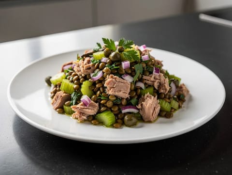 Italian Lentil and Tuna Salad (italiensk linse- og tunsalat)